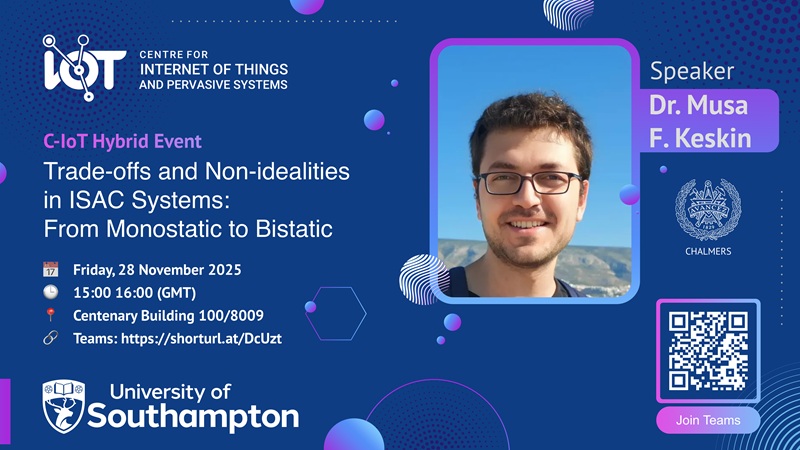 Banner with the name of the seminar and Musa Furkan Keskin image