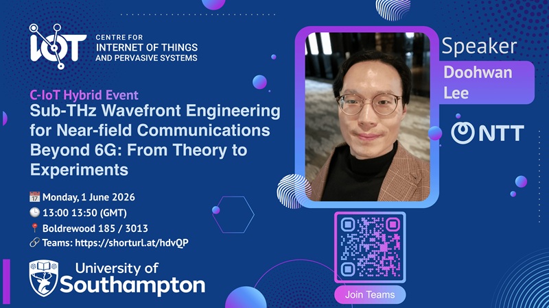 Banner with the name of the seminar and Dr. Doohwan Lee image