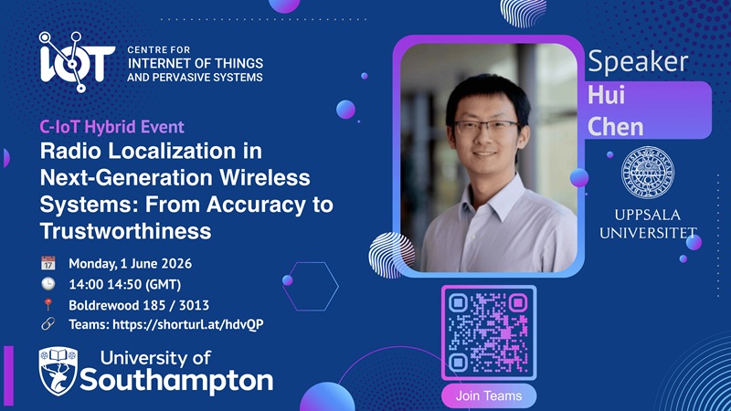 Banner with the name of the seminar and Hui Chen image
